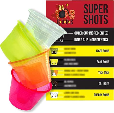 jager bomb cups|Super Fun Durable Jager Bomb Shot Cups 150pk. 4 Color。